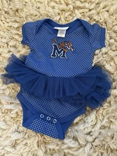 Michigan  baby infant girl Two Feet Ahead 6M Tutu Body Suit