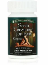 Plum Flower, Seven Treasures for Hair Teapills, 200 count EXP:02/29