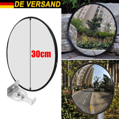 Sicherheitsspiegel für Einfahrt und Garage Konvexspiegel 30 cm verstellbarer DE