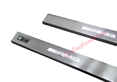 Juego de listones de entrada R171 AMG Style cromo blanco LED Mercedes clase SLK - Imagen 9 de 10