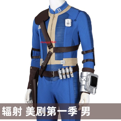2024 Fallout Season1 Blue Cosplay Outfit Jumpsuit Uniform Costume Outsuit Unisex - Picture 2 of 16