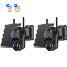 4G LTE Cellular Security Camera No WiFi Solar Outdoor Night Vision With SIM Card