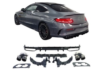 Rear Diffuser Fits Mercedes C Class C205/A205 (2014-2020) AMG Line C43