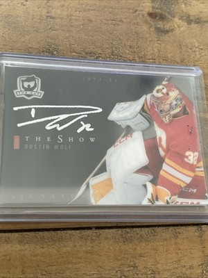 2023-24 Upper Deck The Cup Show Black Auto Dustin Wolf Rookie