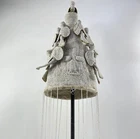 Yoruba White Beaded Crown Nigeria