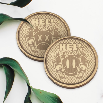 Hell Yeah! Hell Nah! Entscheidungsmünze: Einzigartiges Ja oder Nein Geschenk, Entscheidermünze