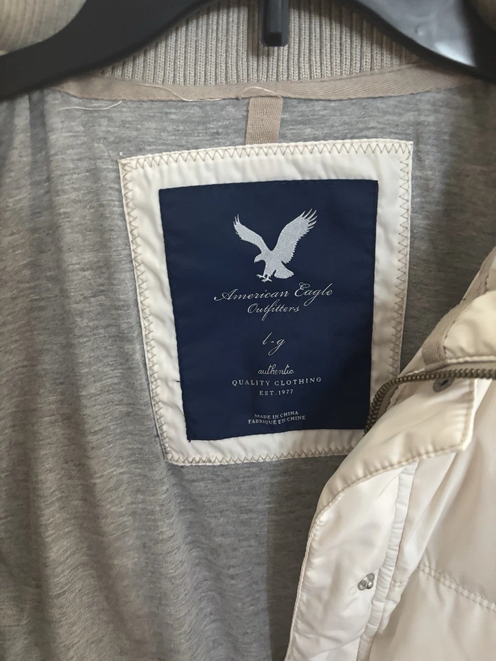 American Eagle Outfitters не белый пуховик куртка размер большой - Изображение 2 из 4
