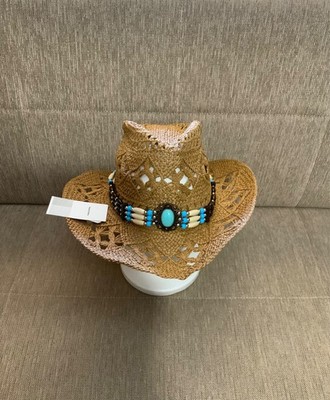 Damenmütze, ISV, Farbe dunkelbeige, aus Stroh, Einheitsgröße, Cowgirls