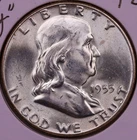 1955-P Bugs Bunny Franklin Half Dollar Ch. BU+ FBL ***RARE ORIGINAL COIN***