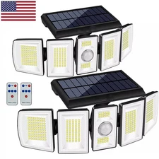 1/2 Pack LED Motion Sensor Solar Lights ,Outdoor IP65 Waterproof Security Lamp