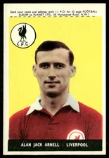 1958 A&BC Footballers Planet Ltd.on Front Alan Arnell Liverpool FC #13