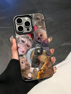 Multicolor Funny Monkey TPU Phone Case For iPhone 16 15 14 13 12 11 XR Plus Pro