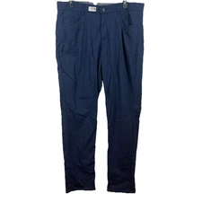 Cintas Comfort Flex Pants Womens 14RG Navy Blue Uniform Work Stretch