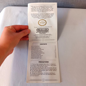 Mattel Super Glove Ball NES Manual NES-5L-USA Game Guide 1990 Vintage Nintendo