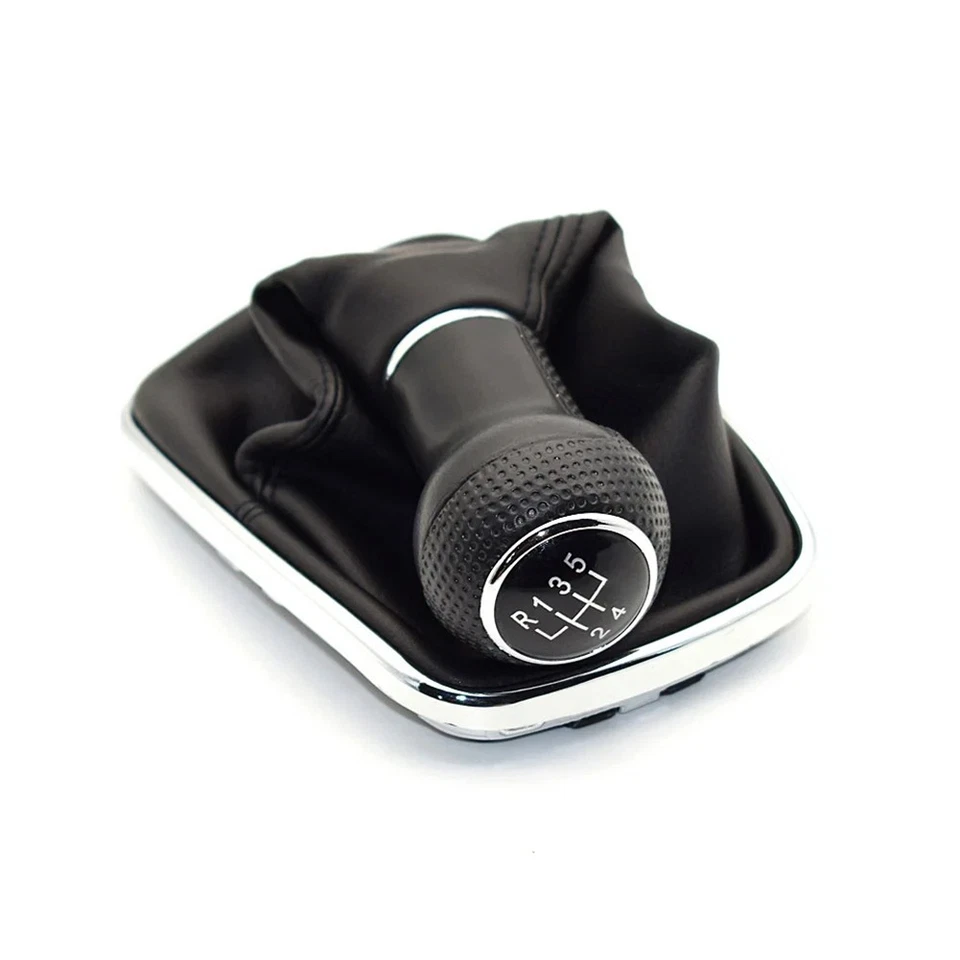 5speed Gear Shift Knob Lever Shifter Gaiter Boot For Volkswagen Golf 4 1999-2004 Foto 3 de 4