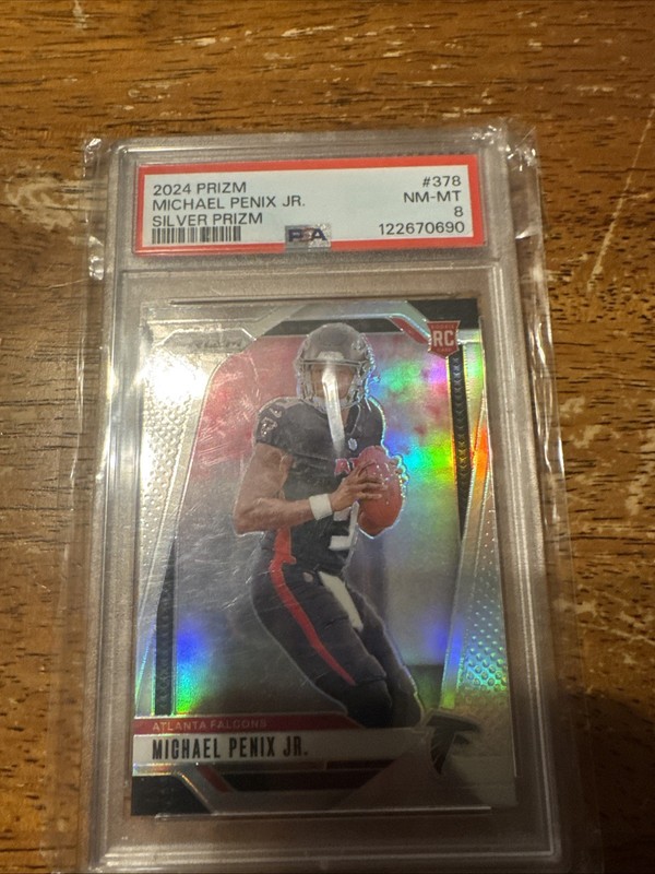 2024 Panini Prizm - Rookies Michael Penix Jr. #378 Silver Prizm (RC)