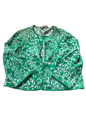 St. John Collection By Marie Gray Women's L Santana Knit Button Jacket Sweater