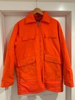 Woolrich Blaze Orange Hunting Jacket Size Medium Long Coat — photo 1