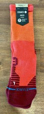 Stance Freshtek Athletic Red Merino Mid Crew Wool Men's LARGE Size 9-13 1 Pair