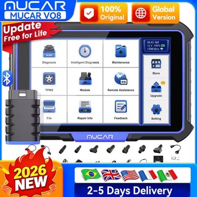 MUCAR VO8 OBD2 Scanner Diagnostic Tool with Lifetime Free Update ECU Coding FCA