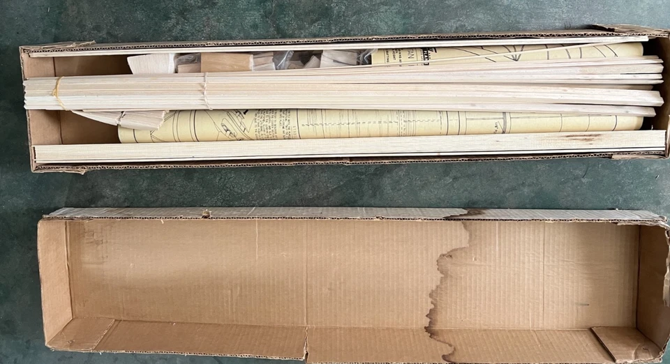 Kit de avión modelo balsa clásico vintage RERE TITAN 120 NUEVA CAJA ABIERTA Foto 2 de 4