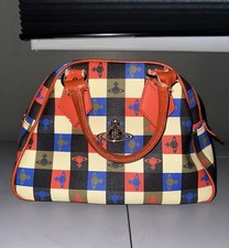 Vivienne Westwood Logomania Raipeline Yasmin Handbag 7x11 Inch