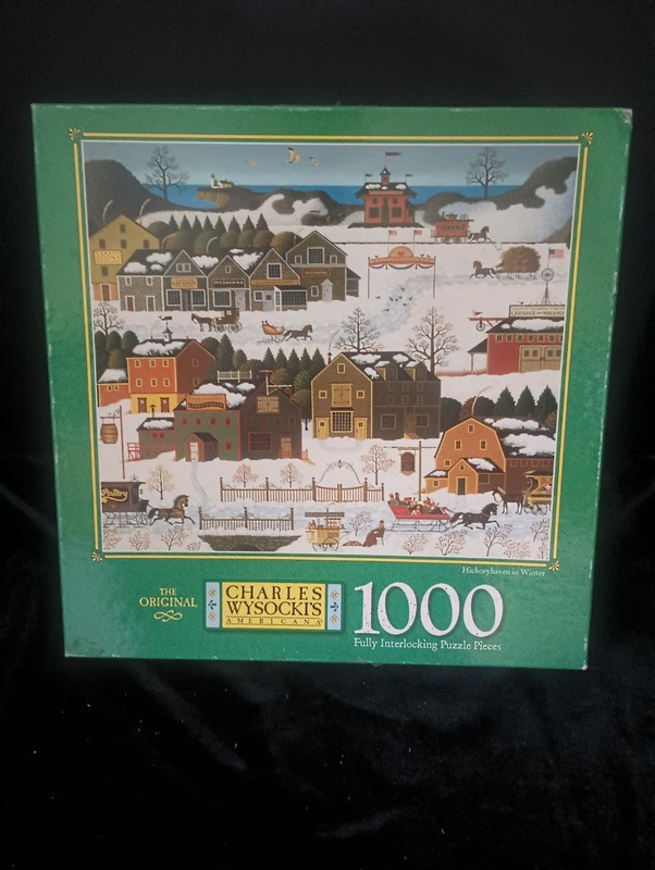 Charles Wysocki Hickoryhaven In Winter 1000 Piece Jigsaw
