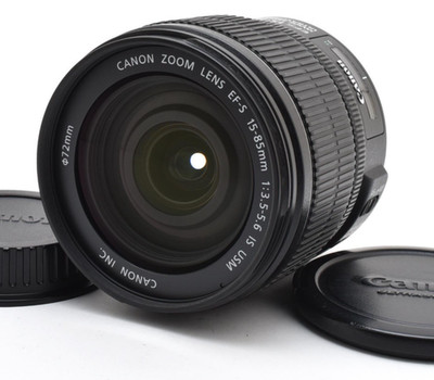Canon EF-S 15-85mm f/3.5-5.6 IS USM Wide Angle Zoom Lens Stabilizer w/Caps Japan