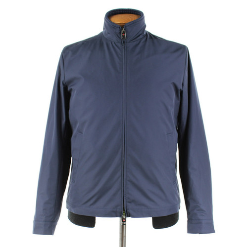 Kired Kiton NWD Kitb Polyester / Cashmere Jacket Size 48 (S US) In Solid Blue