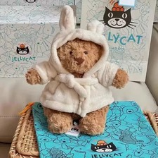 New Jellycat Bathrobe Bartholomew Bear NWT-Birthday Gift Cute Toys With Dust Bag