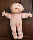 Vintage 1995 CABBAGE PATCH KIDS Doll Brown Hair & Green Eyes CPK