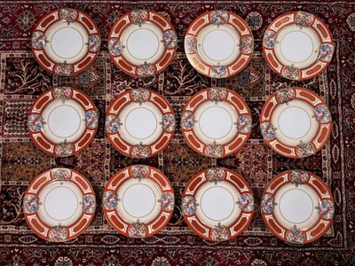 *INCREDIBLY RARE* Noritake Morimura Japan Dinner Plates (Set of 12)- 1921-1940