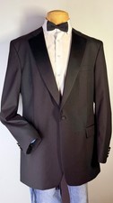 New Men's Black Jos A. Bank Tuxedo Jacket Wedding Formal Groom 46X
