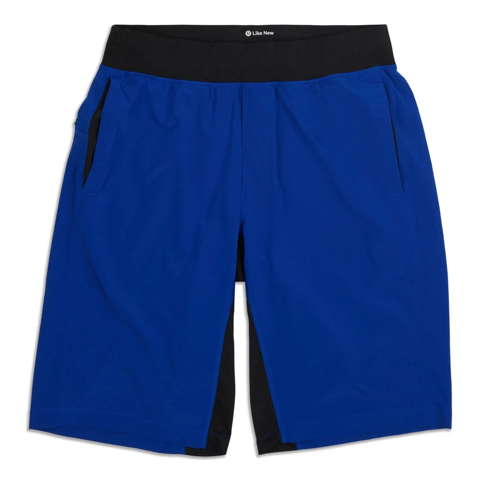 lululemon Men's Workout Running Short Long Size M Blue