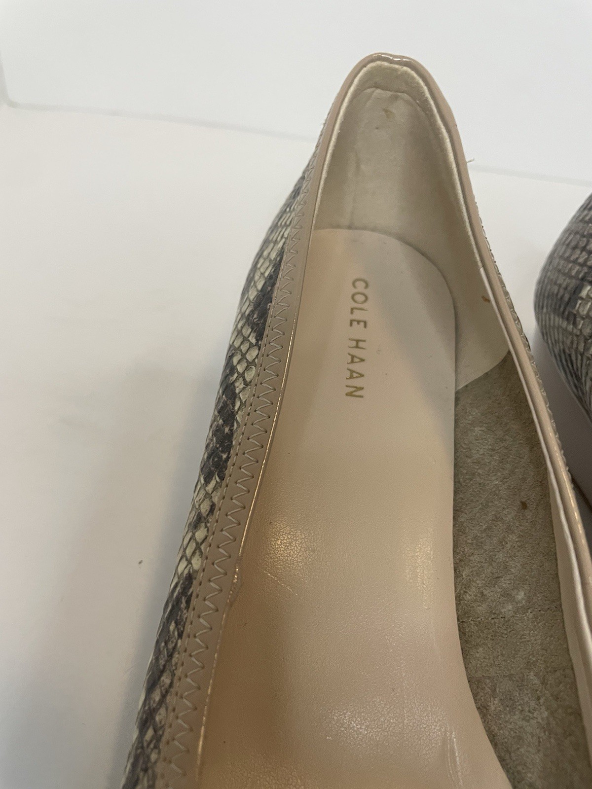 Cole Haan Python Leather Weatherproof Size 6.5 B … - image 3