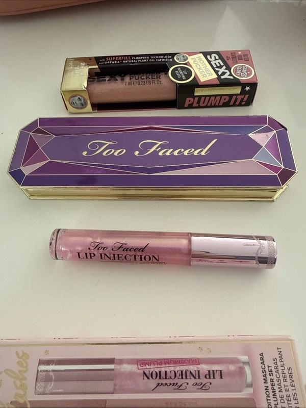 New Too Faced Lip Plumper And Eye Shadow