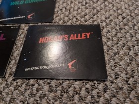 Lote 3 Wild Gunman Pinball Hogans Alley Folleto de instrucciones Manual Nintendo NES