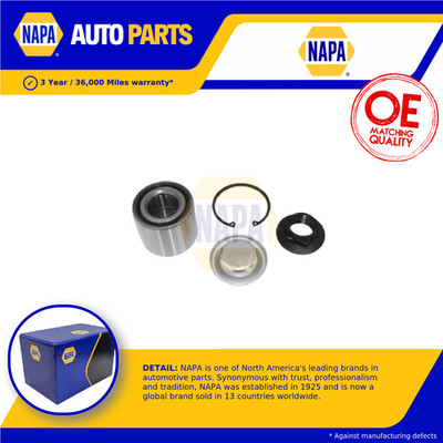 Wheel Bearing Kit fits PEUGEOT 5008 Mk2 Rear 1.2 1.6 1.6D 2.0D 2009 on NAPA New