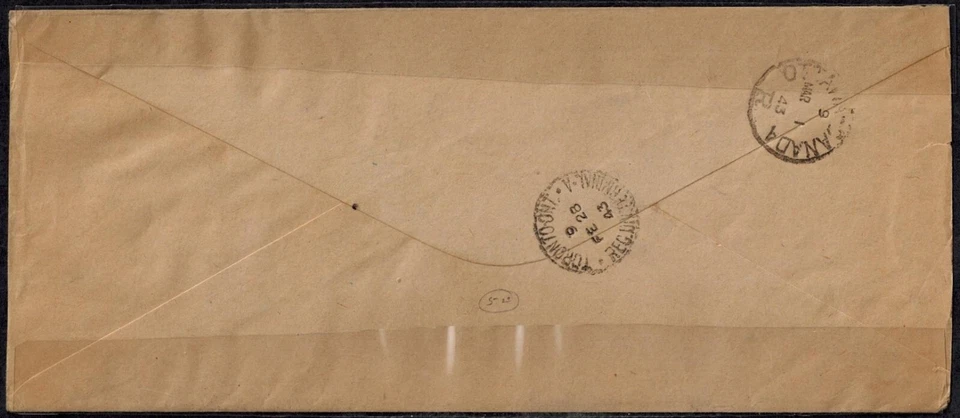 巴哈马 1942 年 OHMS 封面带哥伦比亚兰德福一磅 SG 175 CV L750 — 第 4/4 张图片