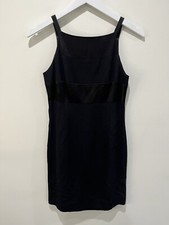 Vtg DAVE & JOHNNY Dress sz 4 Black Evening Cocktail Party Sheath Whimsigoth