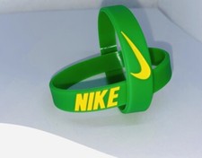Nike Baller Band Silicone Rubber Bracelet Green Yellow AF1 ST PATRICK S DAY
