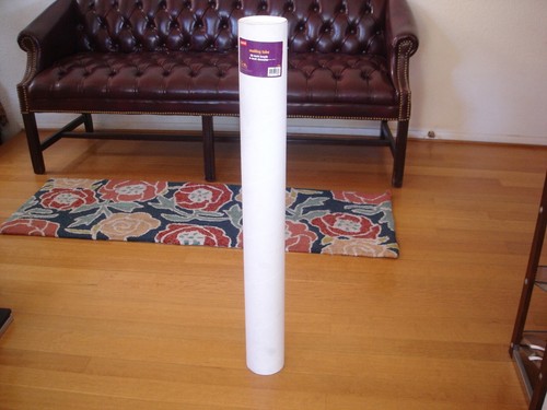 STAPLES Mailing Shipping Poster Tube w/ Plastic End Caps 4" x 36"