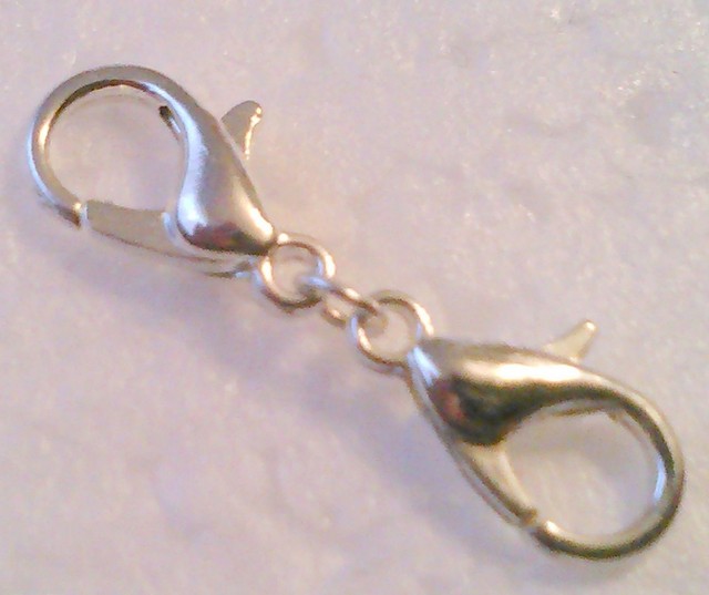 1" Sterling Silver Plated Necklace Bracelet Extender Chain 2 Lobster