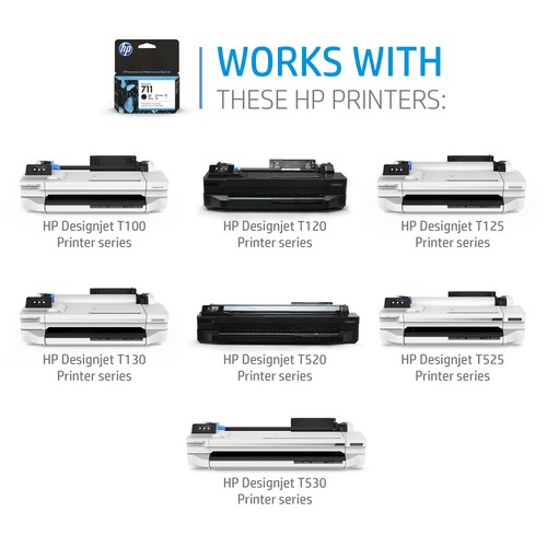 HP 711 80-ml czarny wkład atramentowy DesignJet - Zdjęcie 4 z 5