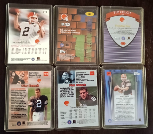 1999 Fleer Stadium Club,Topps, Bowman Rookies Cards Tim Couch Holograms Good Lt - Picture 4 of 6