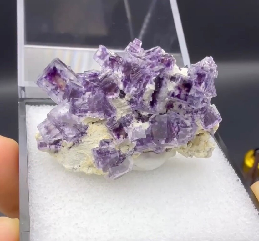 Rare Purple Fluorite from Inner Mongolia China Natural Unique Gemstone