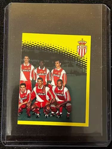 1998 PANINIFOOT FRANCE 98 THIERRY HENRY MONACO STICKER # 212 ROOKIE ULTRA RARE