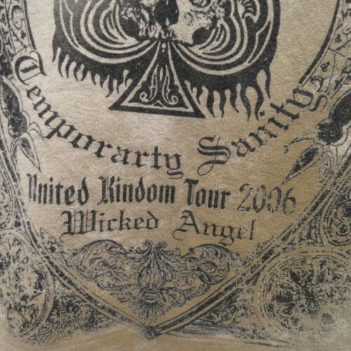 Camiseta Krush Clothing Medium Wicked Angel Temporary Sanity 2006 gira por el Reino Unido - Imagen 5 de 6