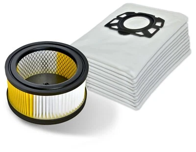 INVEST 10 Staubsaugerbeutel + Filter 6.414-960.0 geeginet für Kärcher WD 4.200 WD 5.999