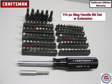 Craftsman 114 Pc Bit Set W Nut Driver Magnetic Handle 63
